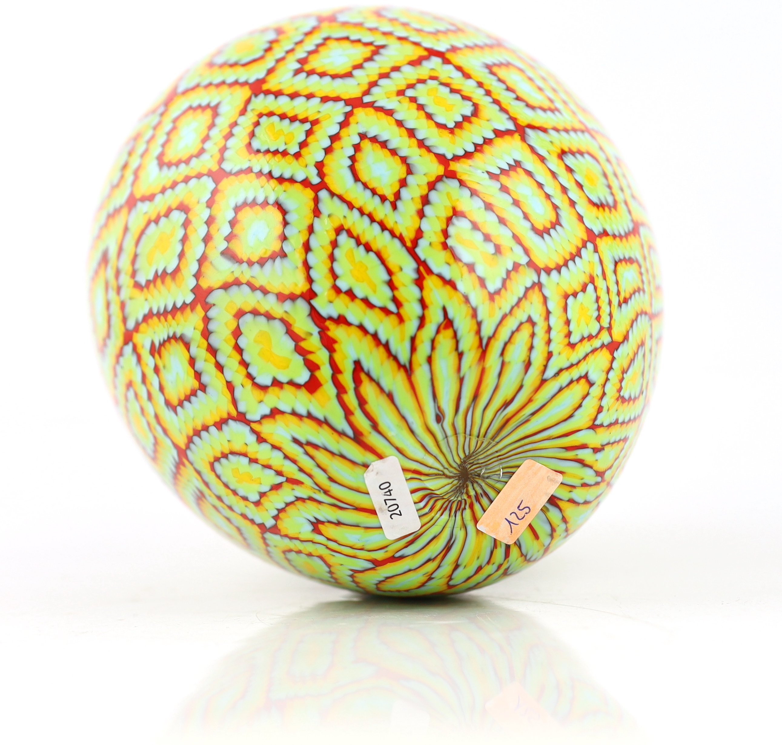 Vittorio Ferro (1932-2012), a Murano glass Murrine ovoid vase